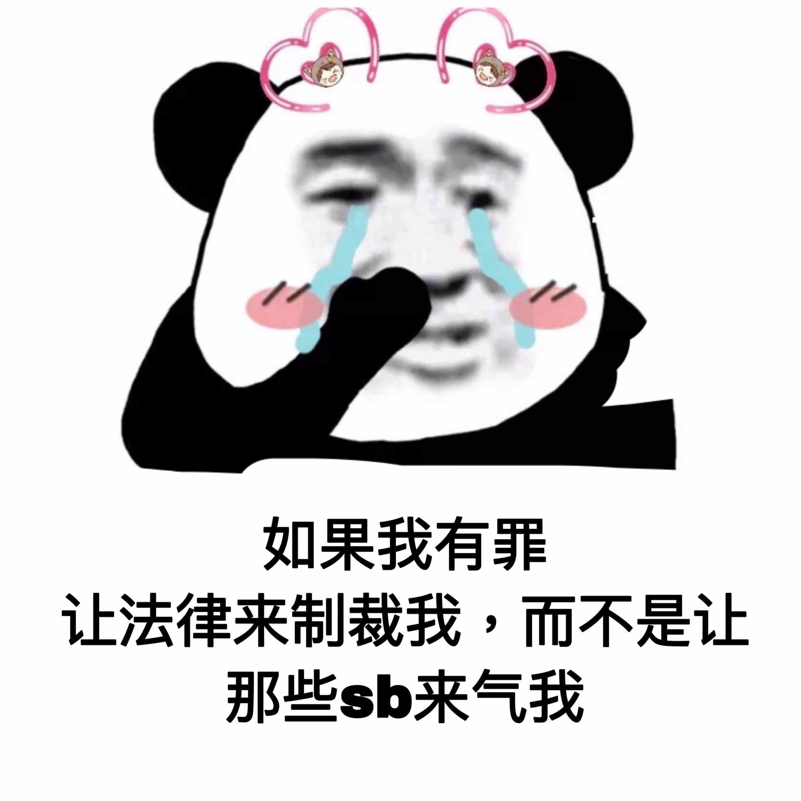 如果我有罪法律制裁我表情包