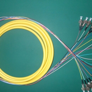 FC电信级12芯单模束状尾纤各种接口光纤跳线ODF尾纤
